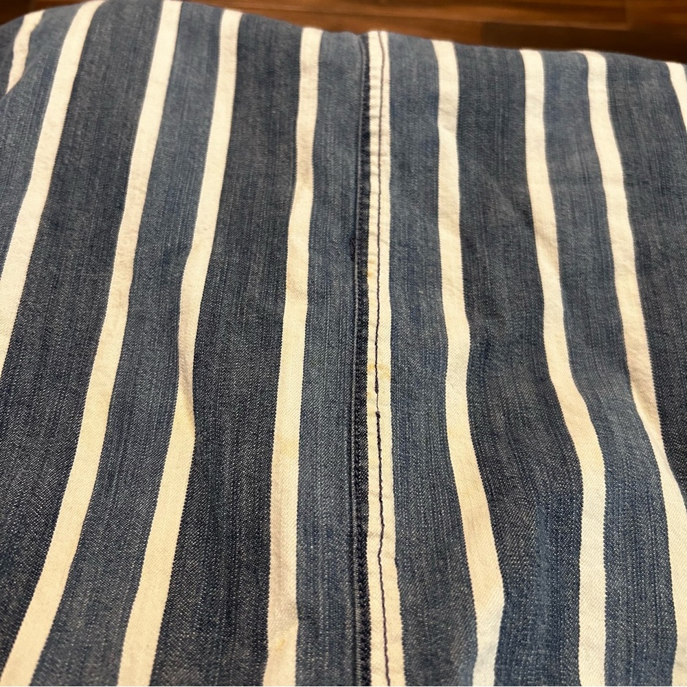 Cato Midi‎ Skirt 18W Denim Like Blue White Pockets - Picture 9 of 9